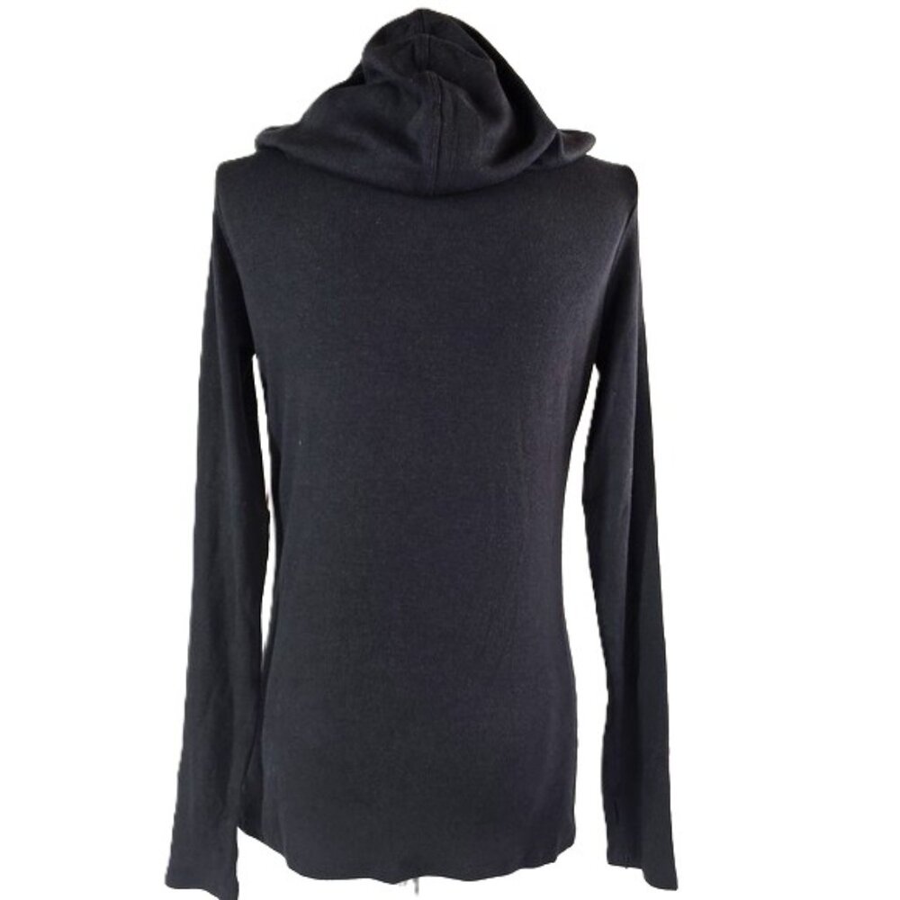 NWT $128 COMMANDO LUXURY RIB HOODIE IN BLACK SIZE L - Picture 6 of 9